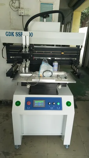 Impressora de estêncil semiautomática LED SMT PCB impressora de tela para impressão de pasta de solda GDK Ssp